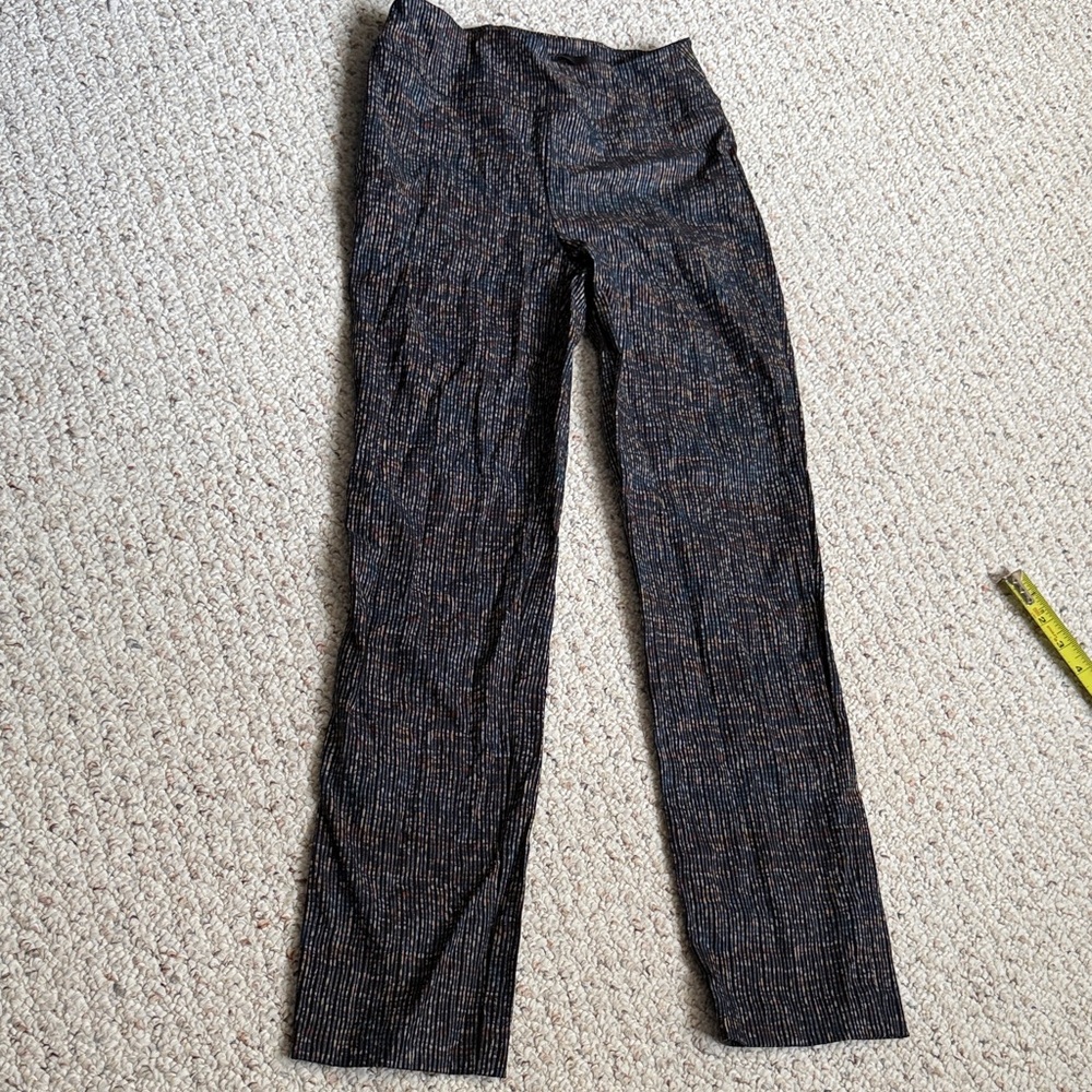 NEW UP! Black Pinstripe Straight-Leg stretch Pants us 2 fr 34 uk 6 it 38 Italy